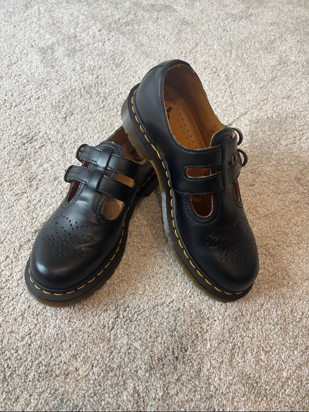 NWT Doc Dr. Martens T-Strap Mary Janes, UK 7, US 9